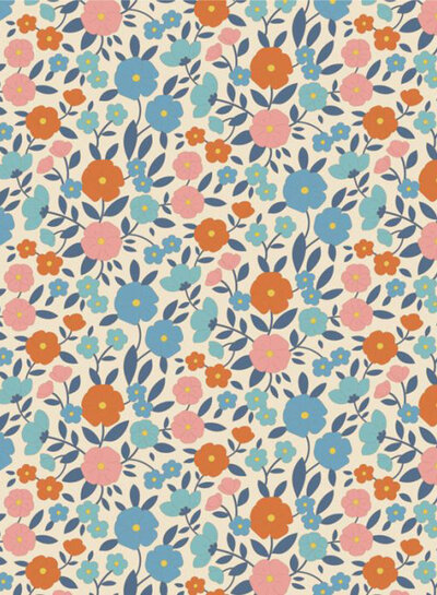 Tilda Janice - Blue - Wallflower katoentje