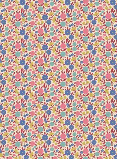 Tilda Janice - Red - Wallflower cotton