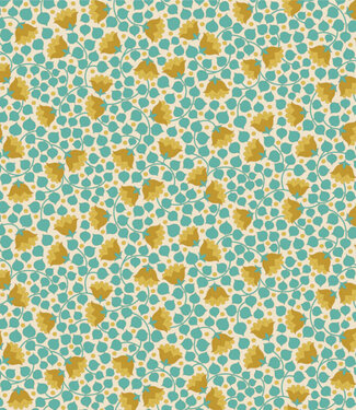 Tilda Bellflower - Teal - Wallflower - katoentje