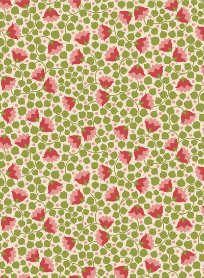 Tilda Bellflower - Green - Wallflower - cotton