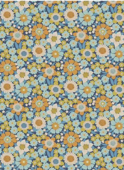 Tilda Lauren - Blue - Wallflower - katoentje