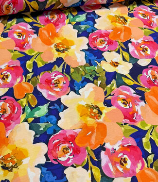 bonte bloemen - zachte tricot