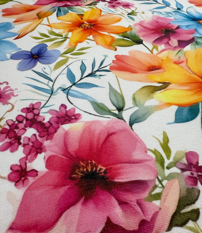 Madeline Waterafstotende canvas - bloemenveld n