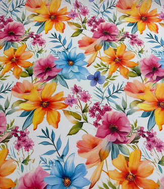 Madeline Waterafstotende canvas - bloemenveld n