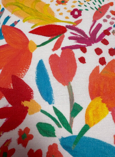 Madeline Bloemetjes met nen hoek af canvas - bloemenveld