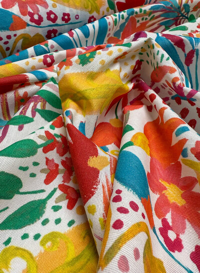 Madeline Flowers with a corner off canvas - flower field