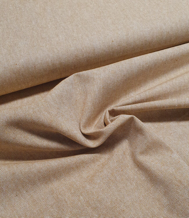 Katia fabrics recycled canvas - prachtige gemeleerde kleuren - camel