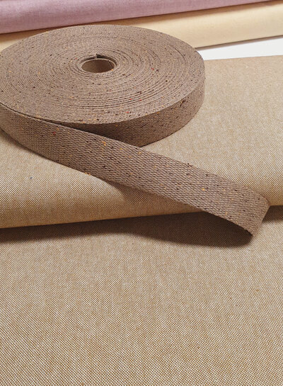 Katia fabrics recycled canvas - beautiful mottled colours - camel