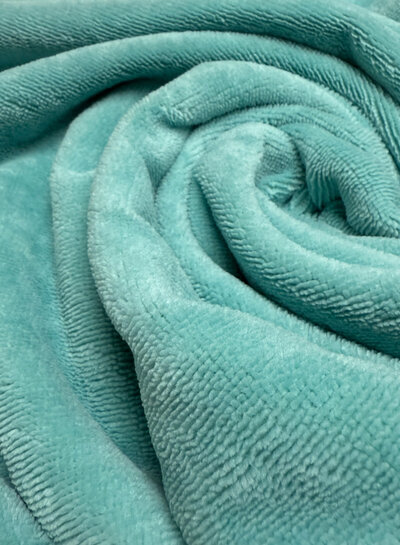 Madeline turquoise bamboe badstof