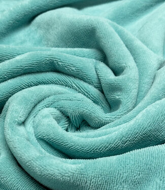 Madeline turquoise bamboe badstof