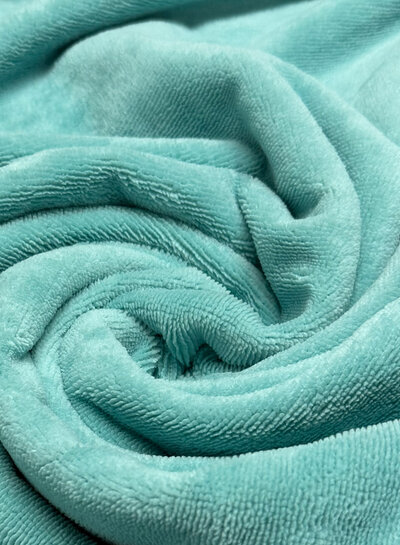 Madeline turquoise bamboo terry cloth