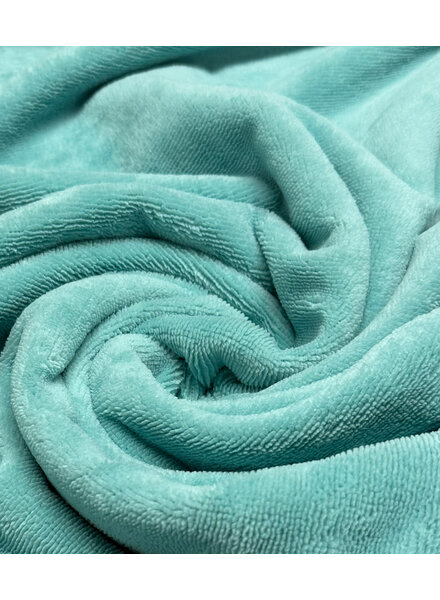 Madeline turquoise bamboe badstof