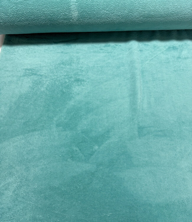 Madeline turquoise bamboe badstof