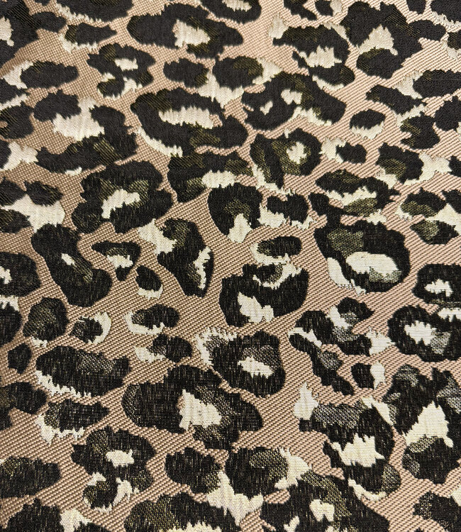 Madeline leopard - geweven jacquard