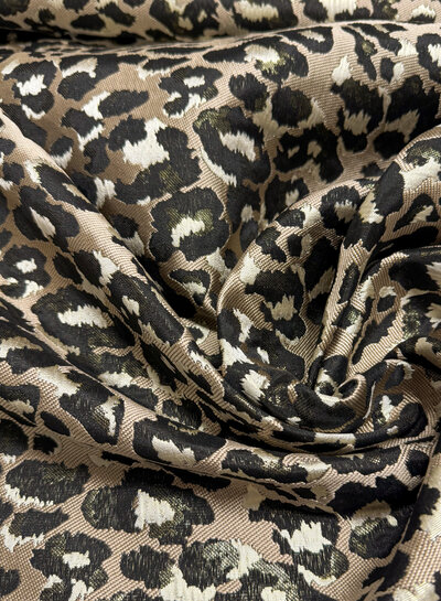 Madeline leopard - woven jacquard