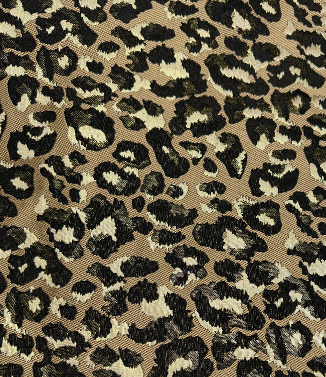 Madeline leopard - geweven jacquard