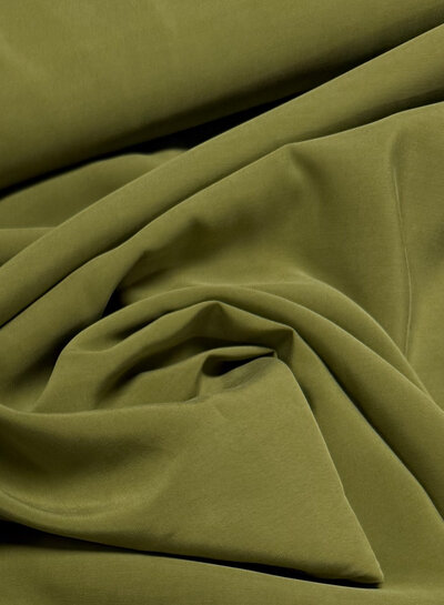 cupro touch - viscose - olijfgroen
