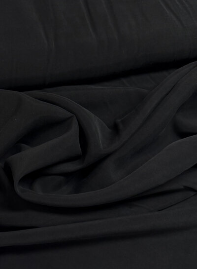 cupro touch - viscose - zwart