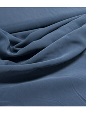 cupro touch - viscose - denimblauw