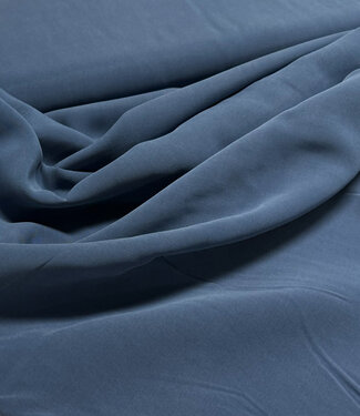 cupro touch - viscose - denim blue