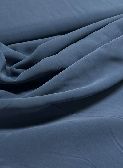 cupro touch - viscose - denim blue