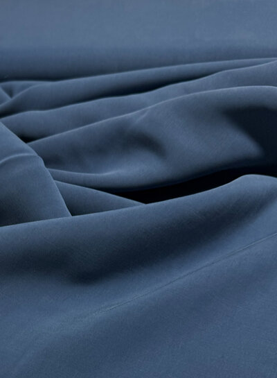 cupro touch - viscose - denim blue
