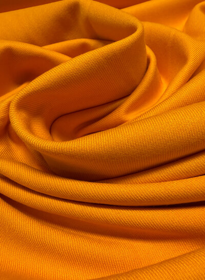 orange - woven bamboo - recycled, very soft fabric and no wrinkles