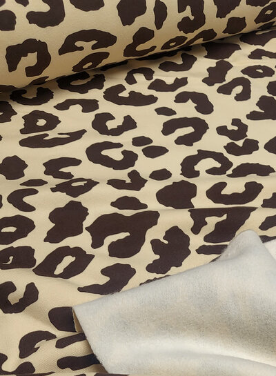 leopard bruin - zachte jogging