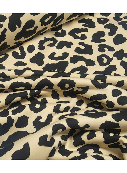 leopard zwart - zachte jogging