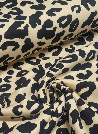 leopard zwart - zachte jogging
