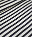 viscose tricot met platte ribbel - zwart gestreept