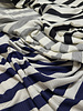 viscose tricot met platte ribbel - grijs gestreept