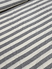 viscose jersey with flat rib - grey striped