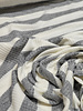 viscose tricot met platte ribbel - grijs gestreept