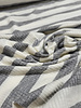 viscose jersey with flat rib - grey striped