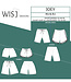Wisj patterns Joey short - dames en heren