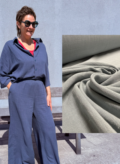 Bel'Etoile Kiki voordeelpakket - vergrijsd mint linnen viscose