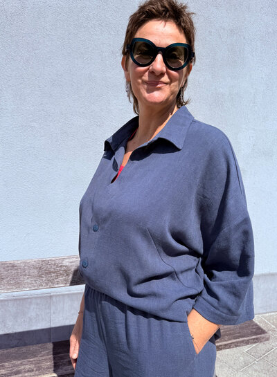 Bel'Etoile Kiki value pack - steel blue linen viscose