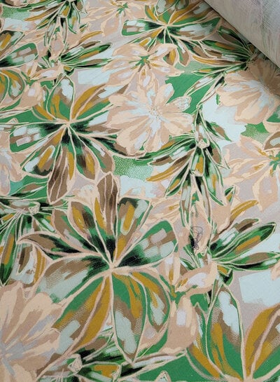 Bel'Etoile Kiki voordeelpakket - groen digital flowers linnen viscose