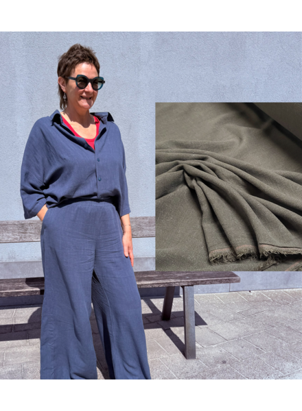 Bel'Etoile Kiki voordeelpakket - vergrijsd khaki  linnen viscose