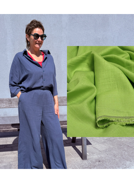 Bel'Etoile Kiki voordeelpakket - limoengroen  linnen viscose