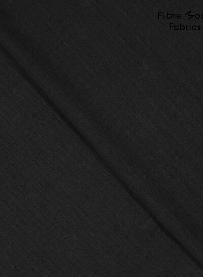Fibremood viscose linen crepe - black - Suvi