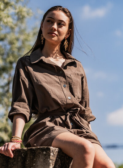 Fibremood seersucker - green - Liberty