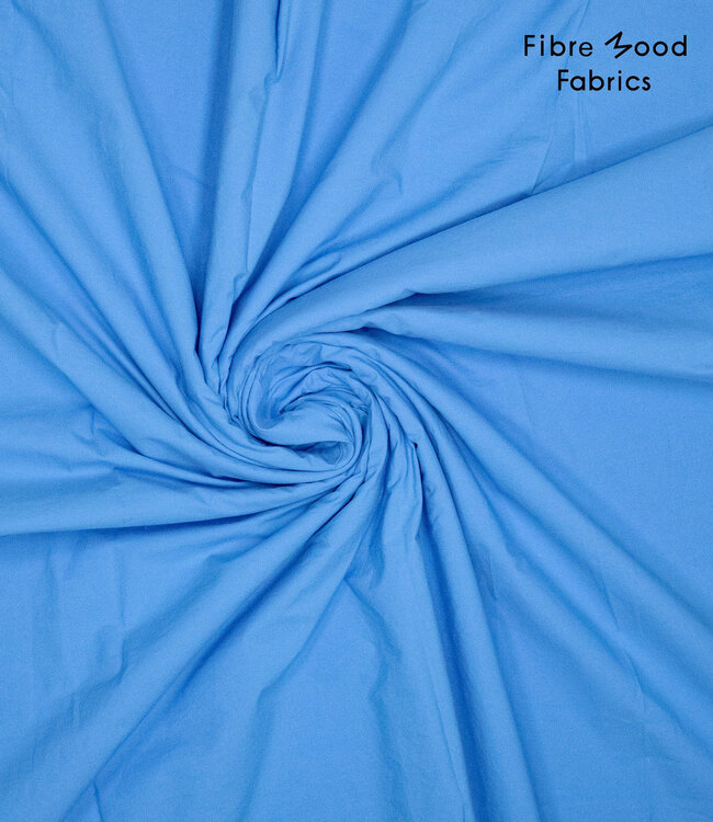 Fibremood stonewashed popeline / papertouch katoen - aqua - Nanaka