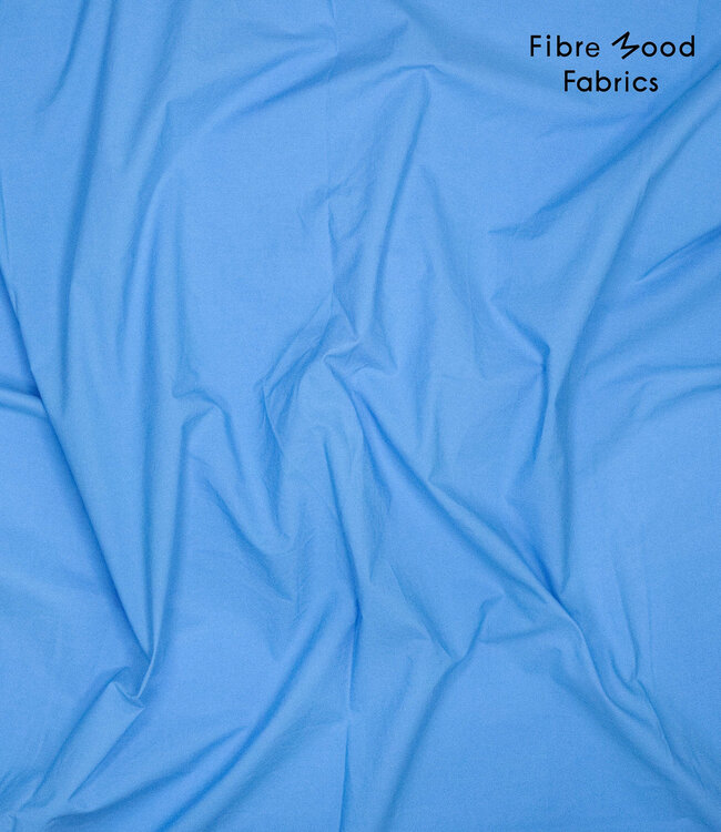 Fibremood stonewashed popeline / papertouch katoen - aqua - Nanaka