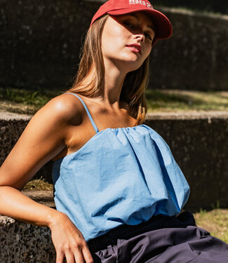 Fibremood stonewashed poplin / papertouch cotton - aqua - Nanaka