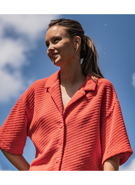 Fibremood big loop knit - rood - Tasha - Tesni