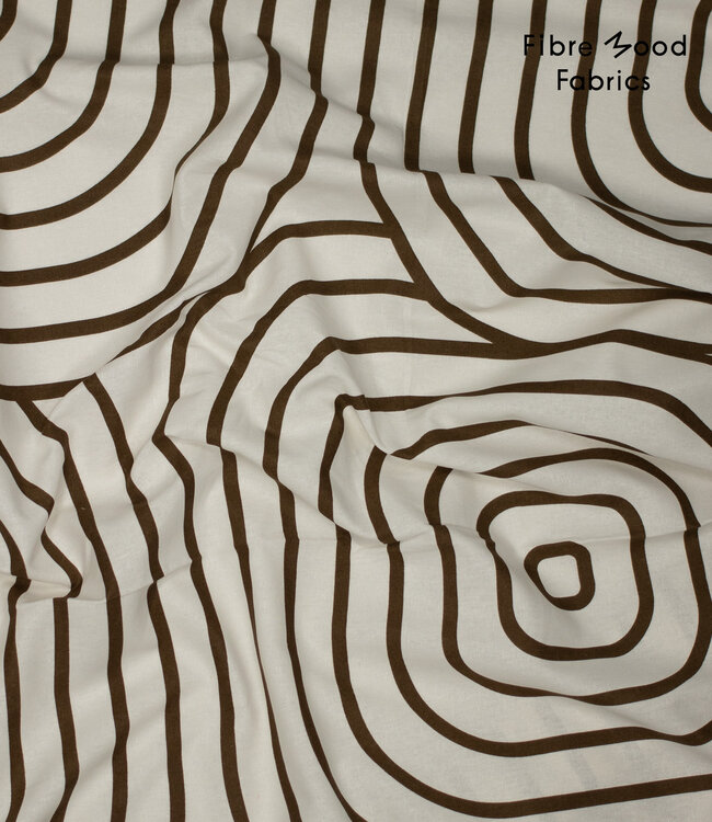 Fibremood abstract blocks linnen katoen blend - Rosemary