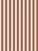 Fibremood cognac brown and white stripes cotton - Solaris