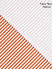 Fibremood cognac brown and white stripes cotton - Solaris